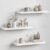 Forbena 24 Inch Floating Shelves for Wall Decor, White Wall Book Shelves for Bedroom, Large Long Deep Hanging Shelves for Bathroom Office Laundry Living Room Kitchen Closet Storage – Set of 3