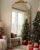 Antok Arched Full Length Mirror, 71″x28″ Floor Mirror with Carved, Full Body Mirrors for HomeDecor, Standing/Halling Large Wall Mirror for Bedroom, Living Room, Cloakroom, Gold, Retro Style