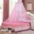 Bed Canopy Mosquito Net, Bed Canopy for Girls Room Decor – Insect Protection Hanging Canopy for Adults, Babies, Outdoor Camping, Pink/No Opening