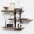 Homode Floating Shelves for Wall, Wood Wall Shelves for Bathroom, 3 Tier Shelves for Wall Decor, Decorative Hanging Storage Shelf for Bedroom Kitchen Living Room, Rustic Brown and Black