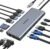 USB C Docking Station Dual Monitor for Dell/HP/Lenovo/Surface Laptop, 14 in 1 Triple Display Hub Multiple Adapter, Dongle with 2 HDMI 4K+VGA+5 Port+100W PD Charger+Ethernet+SD/TF+Audio