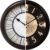 Presentime & Co. 12.6″ Illuminated Farmhouse Wall Clock, Silent Battery Operated Night Light Wall Clock with Smart LED Sensor for Living Room, Bathroom, Kitchen, Home Office, Oil Rubbed Bronze Finish