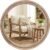 30″ Round Solid Wood Mirror for Bathroom Vanity, Handcrafted Beaded Circle Wall Mirror – Natural Boho Farmhouse Decor for Entryway & Bedroom