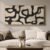 Framed Neutral Horizontal Abstract Wall Art for Living Room, Extra Large Black and Beige Modern Painting Print, Mid Century Canvas Artwork for Dining Room Bedroom Hallway Office Walls Decor, 30×60 Inch