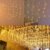 LED Icicle Lights, 8 Modes, 13FT 96 LEDs Christmas Short Curtain Fairy Hanging Ceiling Extendable Lights for Wedding Balcony Doorway Outdoor Indoor Decoration Warm White, 4M