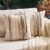 Aeckself Boho Throw Pillow Covers 18×18 Inch Set of 2, Farmhouse Decorative Striped Square Pillow Covers Chenille Tufted Pillow Cases Accent Neutral Pillowcase for Living Room Couch Bed, Orange White