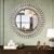 Kelly Miller Round Jeweled Mirror for Wall Decor, 26 in Modern Decorative Wall Mirror with Luxury Diamonds Beveled Vanity Mirror for Bedroom Dresser, Living Room Table, Bathroom, Hallway, Entryway