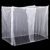 Mindsoft 4 Corners Mosquito Net for Mosquiteros para Camas Bed Canopies Netting Bed Drapes Rectangular Mosquito Mesh for Camping Home Outdoor Travel (White,L75 X W35.5 X H60 Inch,1 Opening)