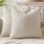 MIULEE Pack of 2 Couch Throw Pillow Covers 18×18 Inch Neutral Beige Modern Boho Accent Decorative Pillow Covers Soft Chenille Farmhouse Cushion Covers for Home Decor Bed Sofa Living Room