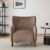 Christopher Knight Home Dolly Mid-Century Modern Velvet Upholstered Wingback Club Chair, Living Room Lounge Chair for Relaxation, Reading Armchair, Solid Wood Living Room Accent Chair, Camel+Brown