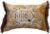 Creative Co-Op Tibetan Tiger Print Fringe Cotton Velvet Lumbar Pillow, Multicolor Finish