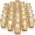 LETINE Gold Votive Candle Holders Set of 36 – Speckled Mercury Gold Glass Candle Holder Bulk – Ideal Spring Summer Decor for Wedding Centerpiece Table，Valentine’s Day Decorations Indoor