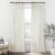 Linen Cotton Curtains for Living Room, Cream Off White Natural Fabric Light Filtering Semi Sheer Curtains 84 Inches Long, Ivory Pleated Farmhouse Curtain Drapes 84 Inch Length 2 Panels Set Dining Room