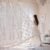 Ivory Lace Curtains 96 inch Long 2 Panels Set, with Scalloped Edges Vintage Rose Floral Embroidery Sheer Drapes for Living Room Bedroom Farmhouse, Rod Pocket, 57″ W x 96″ L