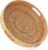 HITOMEN 11.8″ Hand-Woven Round Rattan Serving Tray Decorative Wicker Trays with Handles for Coffee Table (Natural-M)