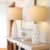 27.5″ Ceramic Table Lamps for Living Room Bedroom Lamps Set of 2 Modern Boho Bedside Lamps Night Stands Farmhouse Vintage Large Nightstand Lamp Reading Light Home Office Dorm Desk Deco Gifts, White