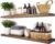 BGMG 36 inch Walnut Floating Shelves for Wall Set of 2, Solid Real Wood Rustic Mount Shelves for Living Room Bedroom Kitchen Farmhouse with Sturdy Hidden Bracket-36x 6.7 x1.25 inch