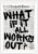 Retro Black And White Newspaper Poster What If It All Works Out Canvas Wall Art Positive Affirming Quote Minimalist Prints Painting For Home Bedroom Dorm Wall Decor 12x16in Unframed