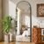 59″x16″ Floor Mirror Full Length, Arched Full Length Mirror with Stand, Full Body Mirrors for Bedroom Living Room or Cloakroom Black