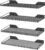 Ultrawall Wall Mounted Storage Shelf for Garage, 4 Pack Metal Shelf Rack, Heavy-Duty Wall Organizer Shelves Suitable for Shop, Shed, Garage 23.5inch x 12inch(Black)