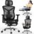 Ergonomic Office Chair with Footrest, Desk Chair Comfy with 3D Adjustable Lumbar Support & Arm & Headrest, 4 Gear 90°-135° Tilt, Wide Air Mesh Seat, Heavy Duty Class-4 Gas Lift, Computer Gaming Chair