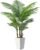 6FT Artificial Palm Tree, Tall Faux Palm Tree Indoor with Fake Plants Tall, Artificial Plants with Lifelike Leaves for Home Office Decor (White)