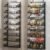 POKIPO 8-Tier Over the Door Pantry Organizer, Large Metal Door Spice Rack with Adjustable Basket, 2 in 1 Wall Mount or Hanging Heavy-Duty Pantry Door Storage Shelf for Kitchen and Bathroom, Black