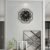 Modern Wall Clocks for Living Room Decor 12in Black Wall Clock Silent Non-Ticking Quartz Battery Operated for Office Kitchen Bedroom Bathroom Minimalist Small Clock Decoration Easy to Read