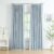 WEST LAKE 102 Inches Long Dusty Blue Bailey Pinch Pleat Full Blackout Curtains with Liners,Linen Textured Drapes for Modern Bedroom Living Room,Thermal Insulating Backtab Window Treatment,40″Wx102″Lx2