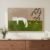Framed Neutral and Green Wall Art for Bedroom Decor, Large Cozy Cat Canvas Painting Artwork for Room Walls, Green Picture Print for Dining Room Nursery Guest Room Hallway Wall Art Decor, 24×36 Inch