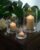 Glass Candle Holders Set, 3 Sizes 8″ 5″ 3.5″ Height | Hurricane Vase Centerpieces, Clear Seeded Bubbles Cylinder, For Pillar Votive Flower, Mother’s Day Birthday Gift