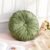 Drydiet 1 Pcs Round Throw Velvet Pillows Decorative Pleated Throw Pillows Diameter Accent Pumpkin Boho Chair Cushion for Couch Sofa Home Decoration (Olive Green,15”)