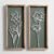 3D Floral Green Wall Art (Set of 2) Lightweight, Wooden Ready-to-Hang Boho Framed Wall Art for Bathroom, Bedroom, Living Room or Office – Premium Sage Green Farmhouse Decor – Gift-Boxed