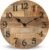 NIKKY HOME Rustic Farmhouse Wall Clock – 12 Inch Battery Operated Silent Non Ticking Vintage Wooden MDF Clock Home Decor for Kitchen, Living Room, Bedroom, Office
