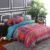 WONGS BEDDING Bohemian Comforter Set Queen, Ultra Soft Microfiber Reversible Boho Alternative Comforter Set – 3 Pieces (1 Solid Comforter + 2 Pillowcases), Bedding Duvet Set for Queen Bed