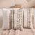 Boho Chenille Tufted Couch Throw Pillow Covers 18×18 Inch Set of 2 Farmhouse Striped Decorative Pillow Covers Accent Neutral Square Pillowcase Green Cushion Covers for Livingroom Sofa Bed