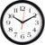 Bernhard Products Black Wall Clock Silent Non Ticking 10 Inch Quality Quartz Battery Operated Round Easy to Read Home/Office/Kitchen/Classroom/School Clock Sweep Movement
