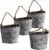 XONOR 4Pcs Galvanized Metal Hanging Wall Planter, Rustic Wall Flower Vase for Succulents Herbs Country Home Farmhouse Wall Decoration (2)