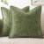 MIULEE Pack of 2 Couch Throw Pillow Covers 18×18 Inch Sage Green Farmhouse Decorative Pillow Covers with Stitched Edge Soft Chenille Solid Dyed Summer Pillow Covers for Sofa Bed Living Room