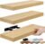Sorbus Floating Shelves for Wall – 16 Inch Floating Shelf for Kitchen, Bedroom, Living Room, Bathroom, Home & Wall Decor – Mounted Bathroom Shelves with Invisible Brackets (Maple Wood, 3 Pack)