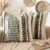 ANRODUO Pack of 2 Boho Decorative Throw Pillow Covers 18×18 Farmhouse Cushion Case Striped Chenille Pillow Cases Square Pillow Covers Accent Neutral Pillowcase for Sofa Couch Bed, Olive Green Stripe