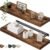 QEEIG Floating Shelves for Wall 23.6″ Long – Wall Mounted Shelf Bathroom Kitchen Living Room Bedroom Farmhouse Home Decor Display Bookshelf Set of 2, Rustic Brown (008-60BN)