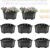 9.8 Inches Self Watering Wall Planters for Indoor Plants, Railing Planters Balcony Planters Wall Hanging Planters, Lightweight, Dark Coffee (Pack of 8)