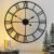 CLXEAST Silent 24 Inch Wall Clocks for Living Room Decor, Large Black Metal Roman Numeral Wall Clocks for Modern Farmhouse Home Decor,House Warming Gifts New Home