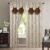 Elegant Comfort Luxurious Beautiful Curtain Panel Set with Attached Valance and Backing 54″ X 84 inch (Set of 2), Beige