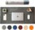 Nordik Leather Desk Mat Cable Organizer – Alaskan Gray 35 X 17 inch – Premium Extended Mouse Mat for Home Office Accessories – Non-Slip Vegan Leather Desk Pad Protector & Desk Blotter Pad