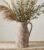 Ceramic Flower Vase with Handles,11″ Neutral Tall Clay Terracotta Vases Farmhouse Table Vases with Handle Living Room Decor Rustic Pottery Pots for Home Shelf Coffee Dining Desk Fireplace
