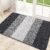 Kitinjoy Indoor Outdoor Door Mat, 32×20 Non-Slip Absorbent Dirt Trapper, Low-Profile Washable Inside Entrance Front Floor Mat, Sturdy Soft Entry Doormats for Entryway, Grey