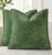 decorUhome Chenille Soft Cozy Throw Pillow Covers 18×18 Set of 2, Modern Farmhouse Boho Velvet Decorative Pillow Cases with Stitched Edge for Couch Sofa Bed Home Decor, Forest Green