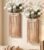 Wooden Wall Planter Vase,2 Pack Hanging Planter for Indoor Fake Plants Modern Boho Farmhouse Wall Art Decor for Home Indoor Kitchen Modern Farmhouse Bathroom Living Room Dining Room(Brown)